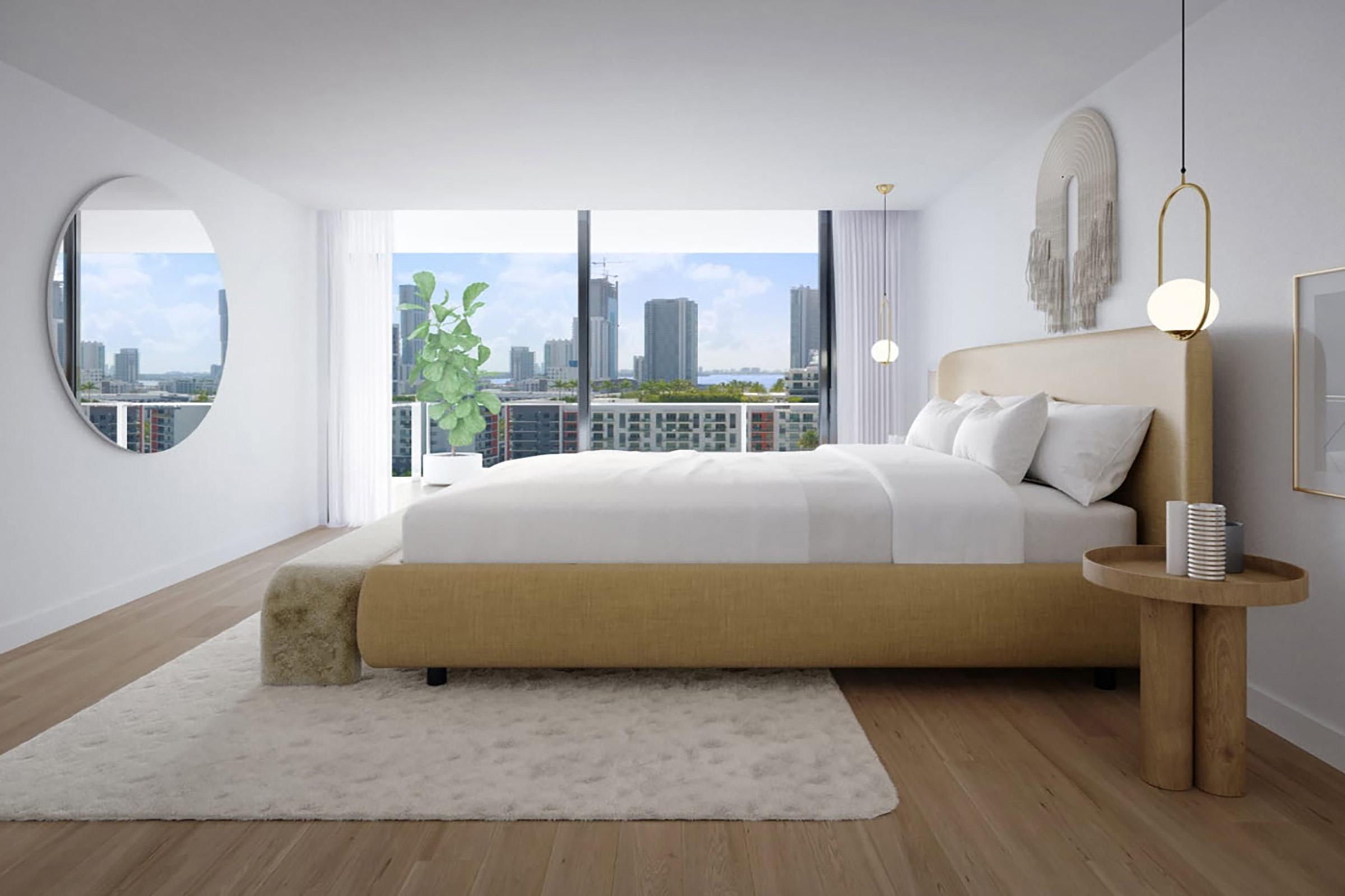 Rendering of The Standard Residences Bedroom